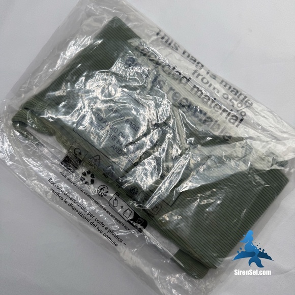 1103 NWT PrettyLittleThing Maternity Contour Rib Leggings - S/M - Khaki Green - Picture 6 of 9